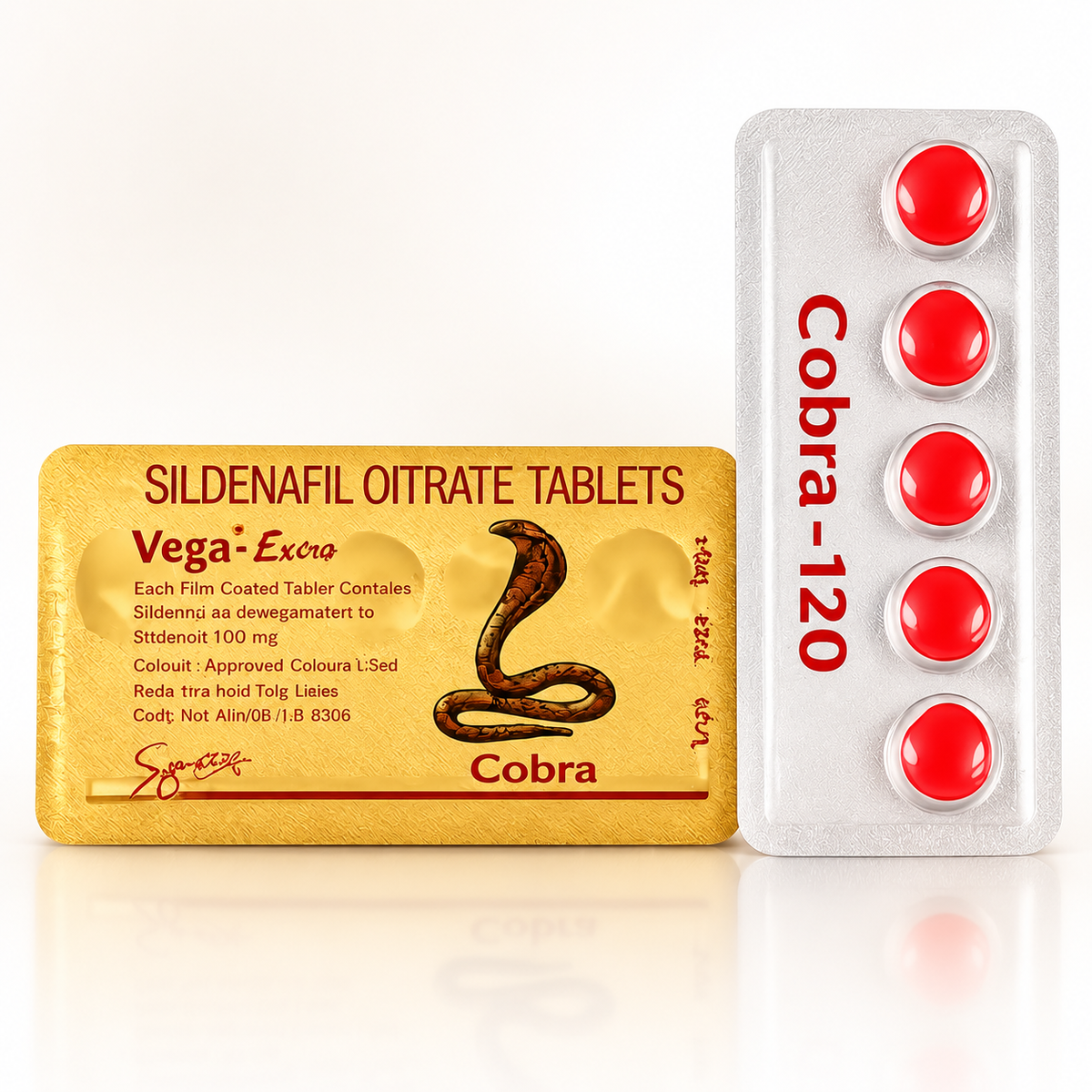 Cobra 120 mg sildenafil tabletta – doboz